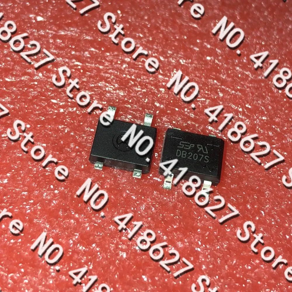 50PCS/LOT DB207S SOP-4 2A / 1000V rectifier bridge pile 50PCS/LOT DB207S SOP-4 2A / 1000V rectifier bridge pile