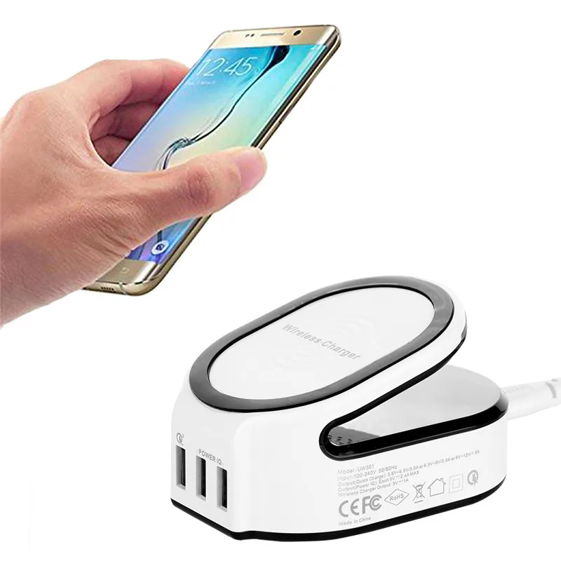 3 in 1 Wireless Charging Pad 50W 10A Wireless Charger Quick Charger 3 0 Charging Station