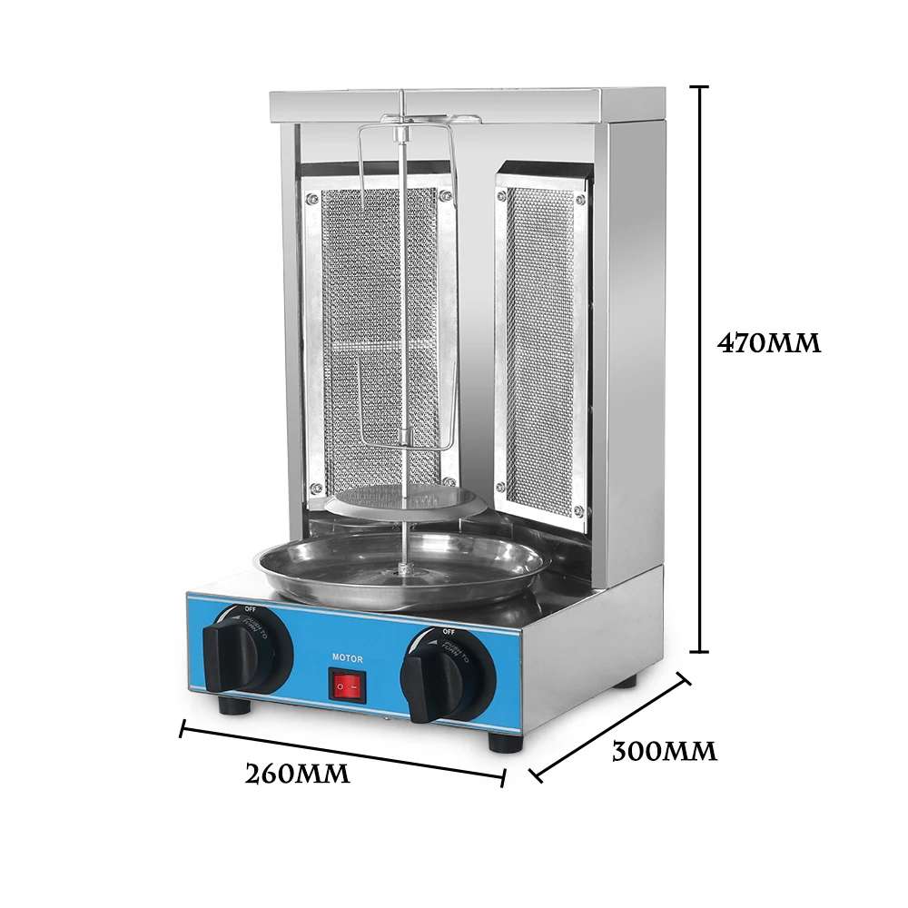 ITOP шаурма машина, газовые керамические инфракрасные горелки Донер-кебаб-машина вертикальный барбекю гриль домашний гриль Бройлер машина