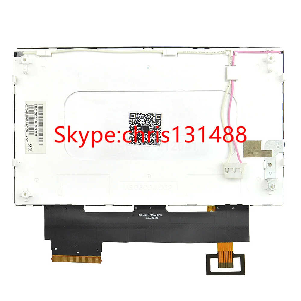 C065GW03 V0 LCD display TPO 6.5inch 480*240 screen + touch panel for VW RCD510 Car GPS LCD digitizer FREE SHIPPING flip down tv for car