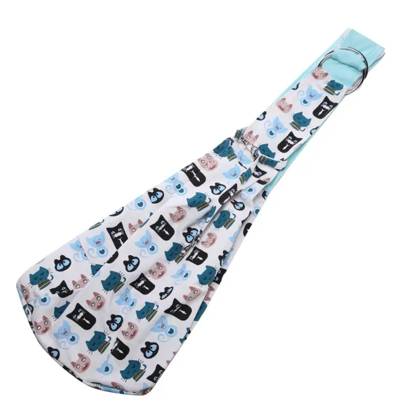 

Printed Canvas Single Belt Double Buckle Adjustment Pet Bag Rose Cartoon Love Pet Pattern Shoulder Bag Strong and Durable Portab