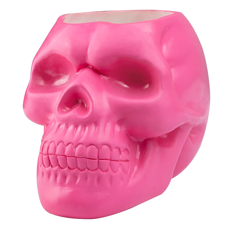 3D череп голова фигура Скелет орнамент канцелярский Держатель Макияж Контейнер для хранения цветочный горшок коробка офисный домашний Декор