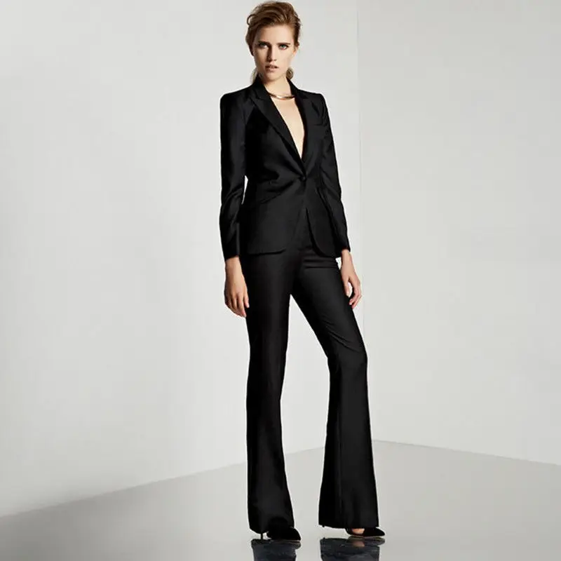New Light Gray Womens Business Suits Female Office Uniform Ladies Trouser Suits New Light Gray Womens Business Suits Female Office Uniform Ladies Trouser Suits