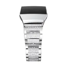 Роскошный браслет из нержавеющей стали с кристаллами из сплава для Fitbit Ionic Прямая oct31