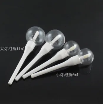 

500pcs 6ml/11ml Lollipop Bulb Design Empty Lip Gloss Tube Lips Balm Bottle Brush Container Mini Refillable Bottle Lipgloss Tube