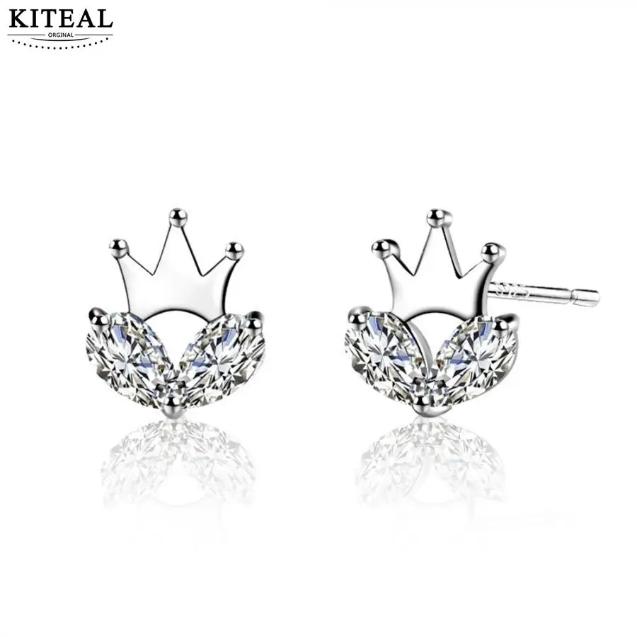 

KITEAL Gorgeous Gentlewoman earrings Crown 10mm*8mm boucle doreille femme Charming Jewelry Accessories