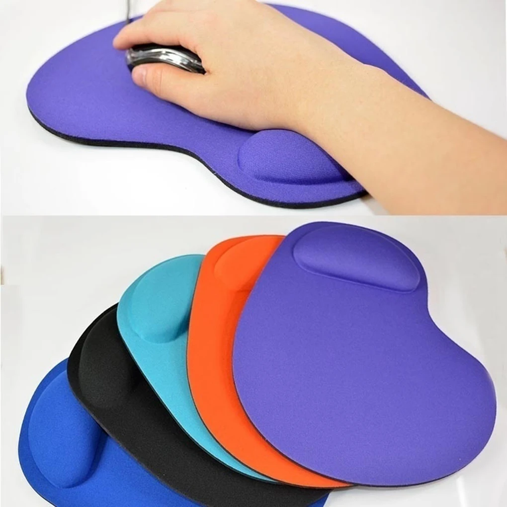

200*240*4mm Soft Solid Color Thick Wrist Protective Fabric EVA PU Gaming Mouse Pad Colorful Mat Non Slip Gift