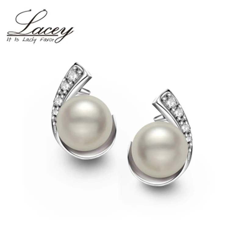 

Natural freshwater white pearl earrings pink pearl jewelry earring 925 Sterling silver birthday party gift for friend and mother
