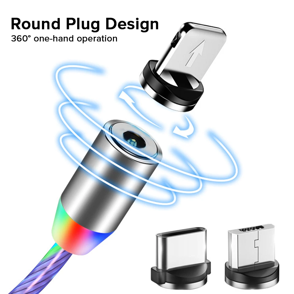 1 m كابل مغناطيسي USB نوع C الحبل تدفق مضيئة الإضاءة البيانات سلك ل Samaung هواوي Xiaomi Redmi الهاتف المحمول LED مايكرو Kable 1 m كابل مغناطيسي USB نوع C الحبل تدفق مضيئة الإضاءة البيانات سلك ل Samaung هواوي Xiaomi Redmi الهاتف المحمول LED مايكرو Kable