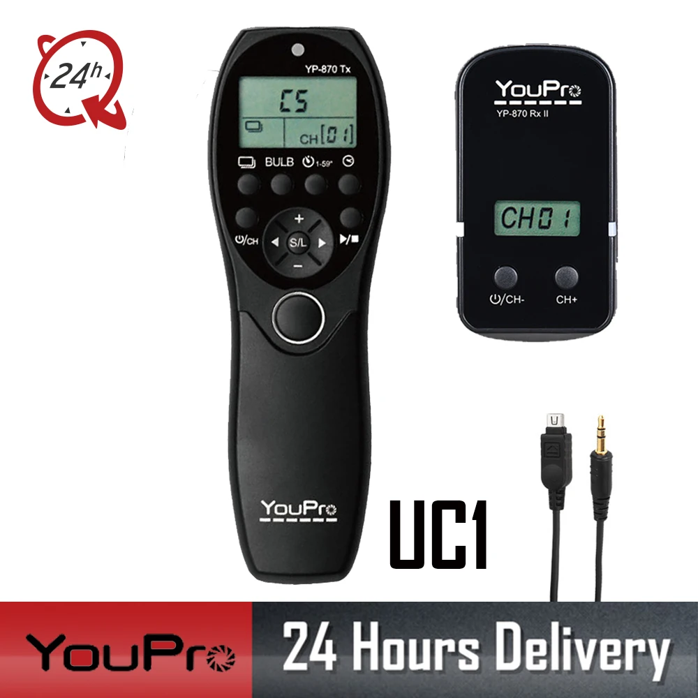 YouPro YP 870 II UC1 Wireless Shutter Timer Remote for Olympus E 620 E