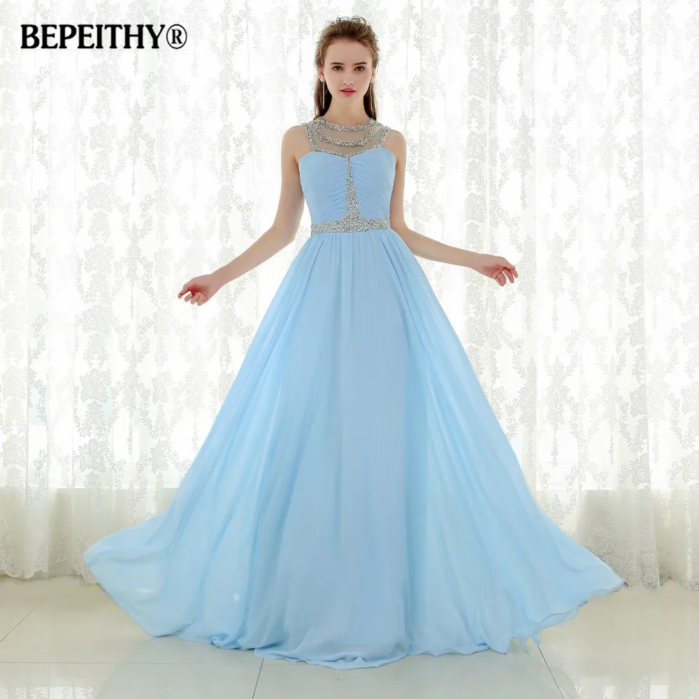 long chiffon robe