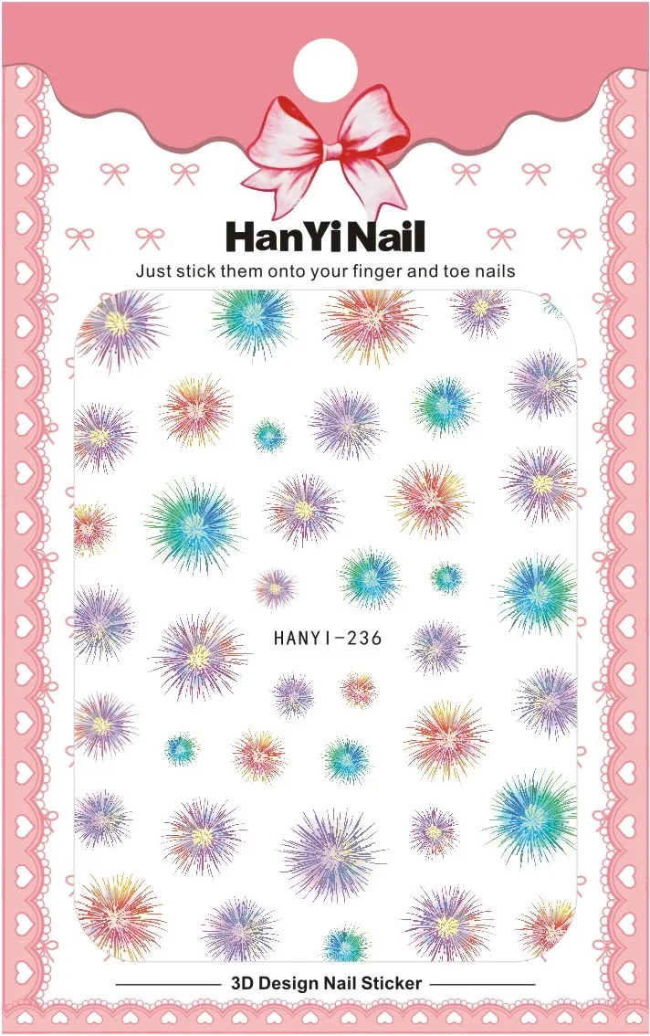 HY233-241, Новое поступление, самоклеющиеся ногти, художественная наклейка, обертки для ногтей, наклейки, наклейки на осень, листья, Череп, розы, маникюрные наклейки - Цвет: HANYI-236