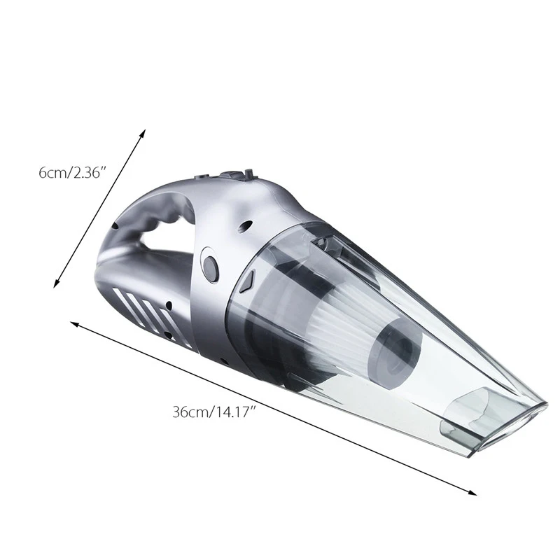 120 Вт высокомощный беспроводной пылесос влажный и сухой портативный Перезаряжаемый пылесос с светодиодный подсветкой для дома автомобиля