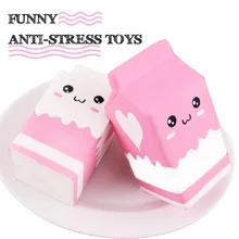 Kawaii мягкий мешок для молока игрушка медленно поднимающийся молочный ящик для детей веселый подарок взрослым снимает стресс беспокойство милые сжимаемые игрушки