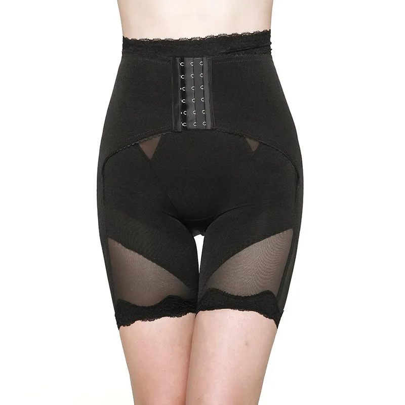 

High Waist Body Shaping Pants Postpartum Abdomen Fat Burner Elastic Breathable Hip Lifter Adjustable Beauty Shaper T0549CMC