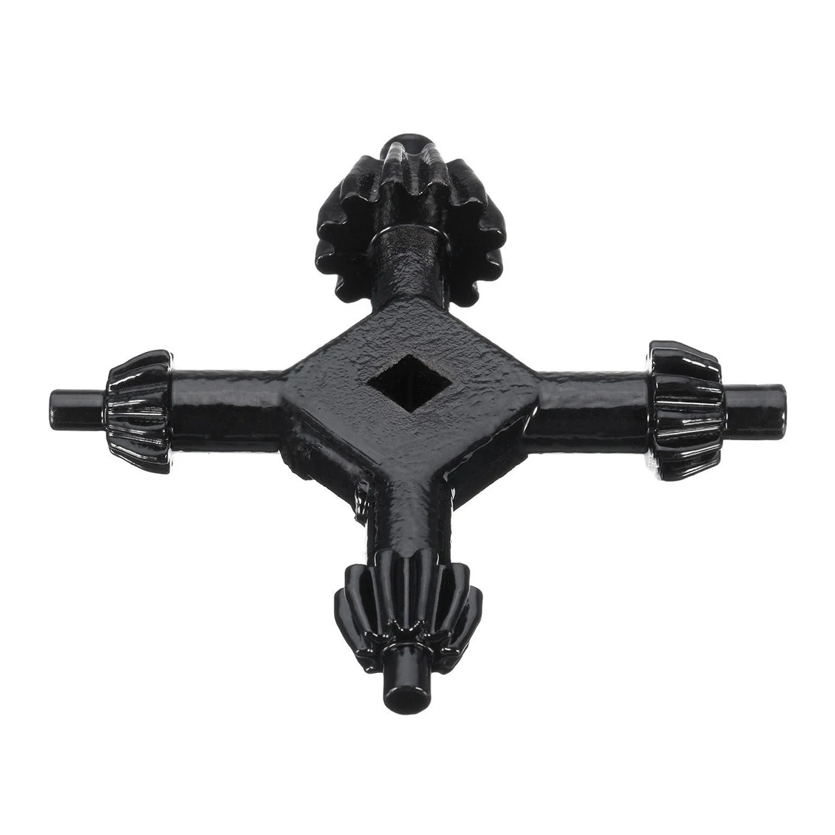 1Pc 4 Way Drill Press Chuck Key Carbon Steel Combination 1/2  9/16  5/8  11/16 Inch  Black Metal Drill Press Chuck Key