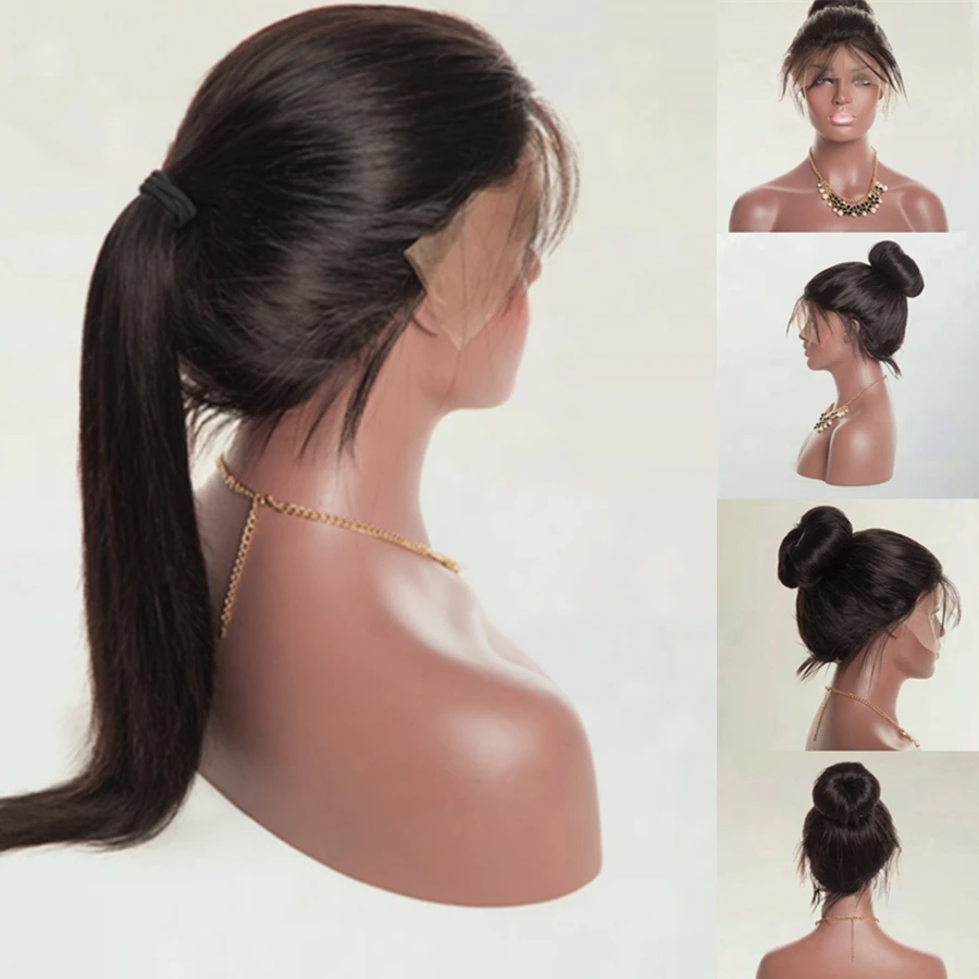 RXY Pre Plucked Full Lace Human Hair Wigs With Baby Hair Brazilian Straight Wig Glueless Full Lace Wigs For Black Women Non Remy RXY Pre Plucked Full Lace Human Hair Wigs With Baby Hair Brazilian Straight Wig Glueless Full Lace Wigs For Black Women Non Remy