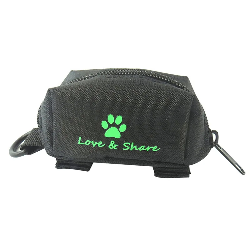 Hoomall Oxford Pooper Bag Holder Match To Dog Leashes Dog Waste Bag Dispenser Distributor Outdoor Pet Cats Dog Gadgets - Цвет: black