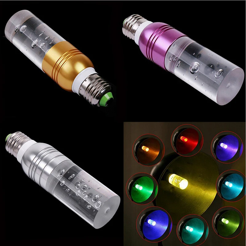 Светодиодный светильник E27 E14 GU10 3 вт светодиодный RGB 16 цветов сменная лампа + пульт