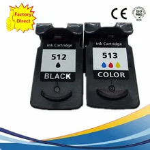PG 512 XL PG512 CL 513 CL513 Ink Cartridges Remanufactured For Canon Pixma IP2700 IP2702 MP240 MP250 MP252 MP260