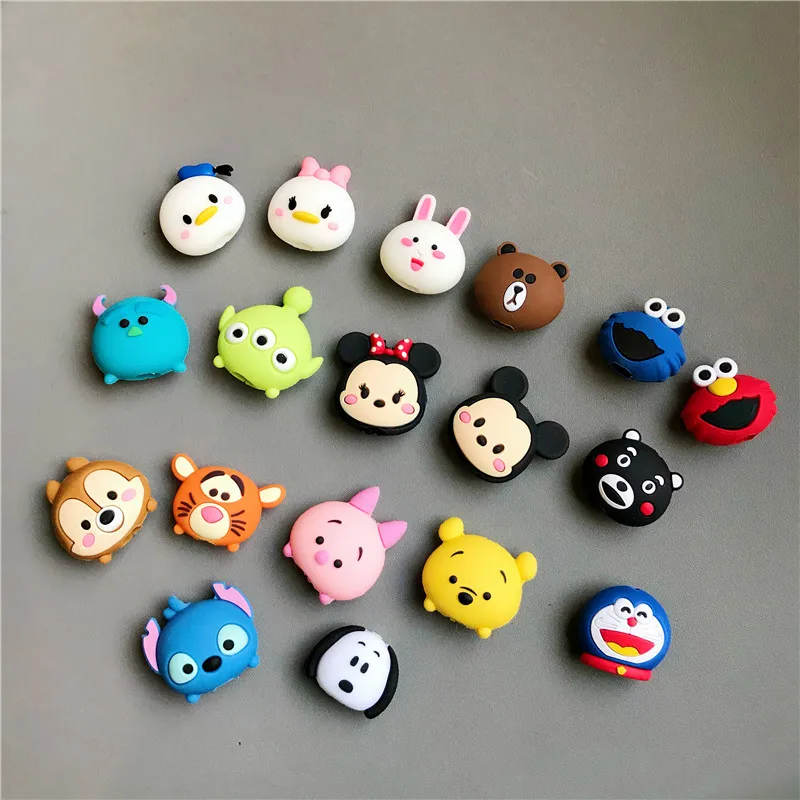 

1pc Big Head Bite Cartoon Animal Cable Protector for Apple iPhone XR XS 7 8 Pin Cord Protective Cover USB Charging Cable Winder