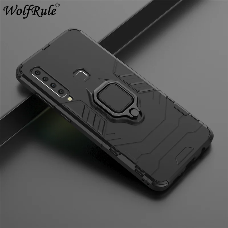 

Holder Magnetic Case For Samsung Galaxy A9 2018 Case Durable Metal Ring Stand Cover For Samsung A9 2018 Case For Galaxy A9 2018
