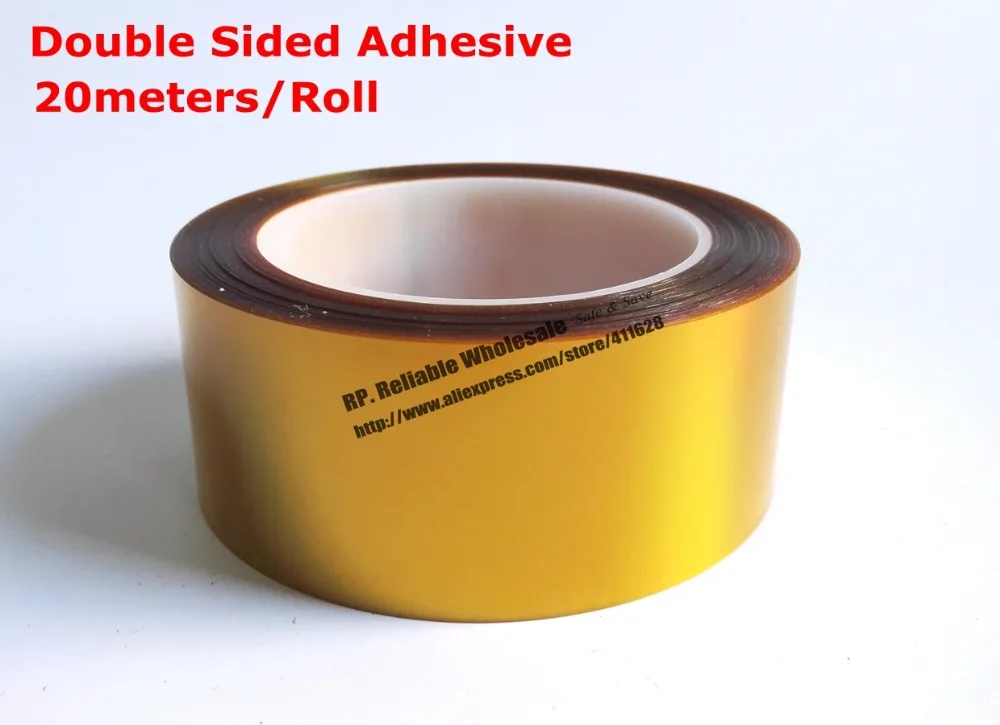 45mm-20m-01mm-thick-high-temperature-resist-double-side-adhered-tape-poly-imide-for-pcb-soldering-mask-bga