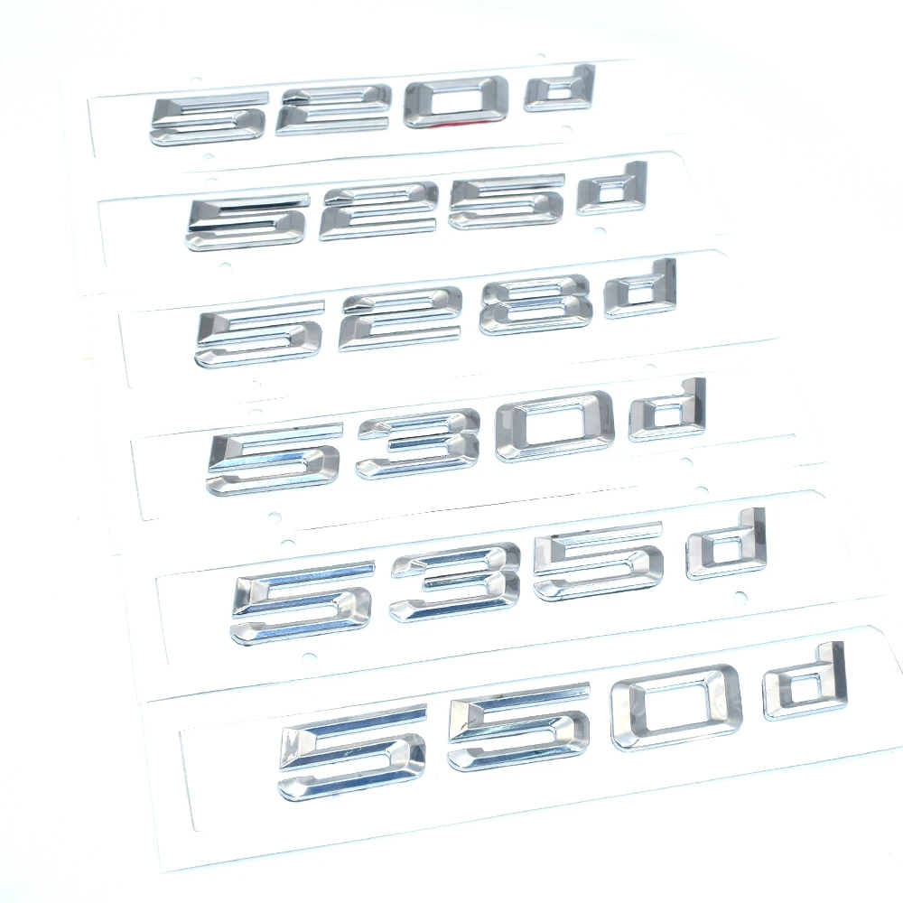 

2018 New 520d 525d 528d 530d 535d 550d Rear Boot Trunk Lid Letters Badge Emblem Logo for BMW 5 series E39 E60 E61 F10 F11