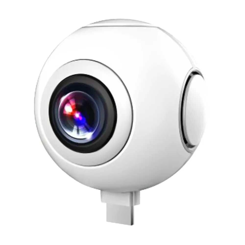 Mini Panoramic Camera 720 360 Degree HD Dual Wide Angle Fisheye Lens VR Video Camera Mini Camcorders for Android Smart phone