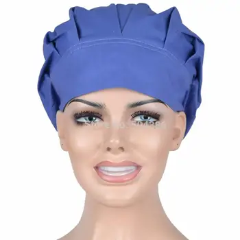 

Surgical bouffant caps,lab cap solid light blue