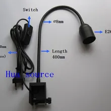 Практичный светильник ing аксессуары DIY E27 держатель лампы с переключателем гусиная шея зажим для аквариума лампа базовый светильник