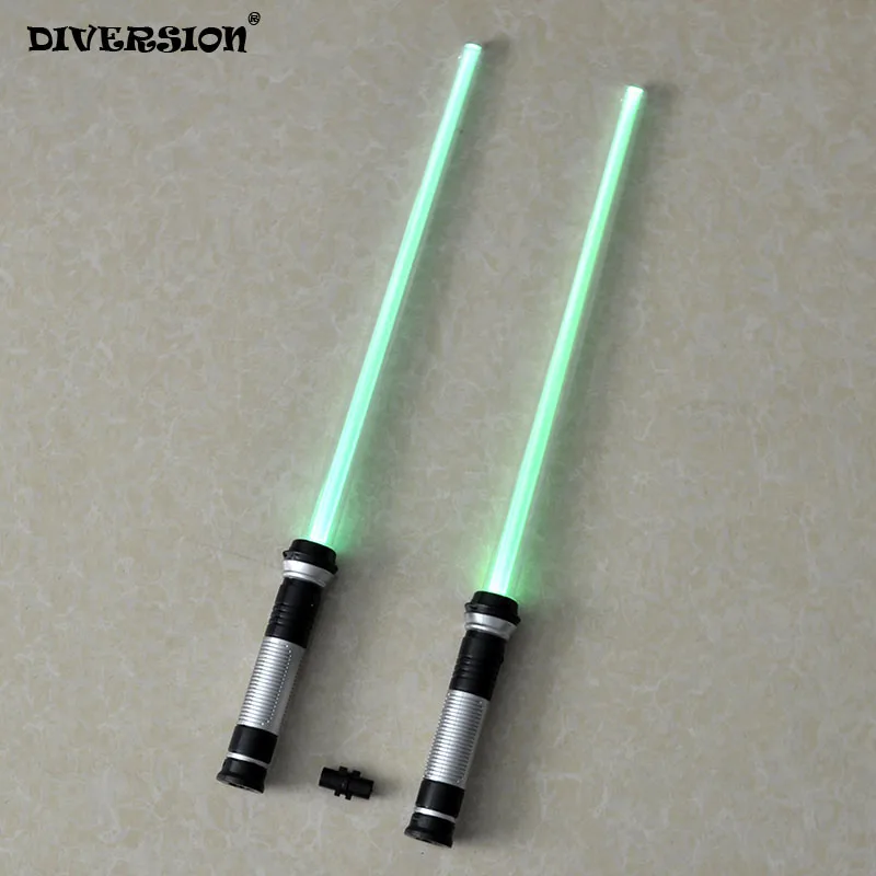 

Star Wars Lightsaber 2pec/lot Led Flashing Light Sword Toys Cosplay Weapons Can Mutual percussion Sabers for boys Action
