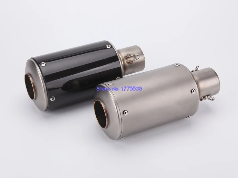 Buy Universal ID51mm L235mm Motorcycle Exhaust Pipe
