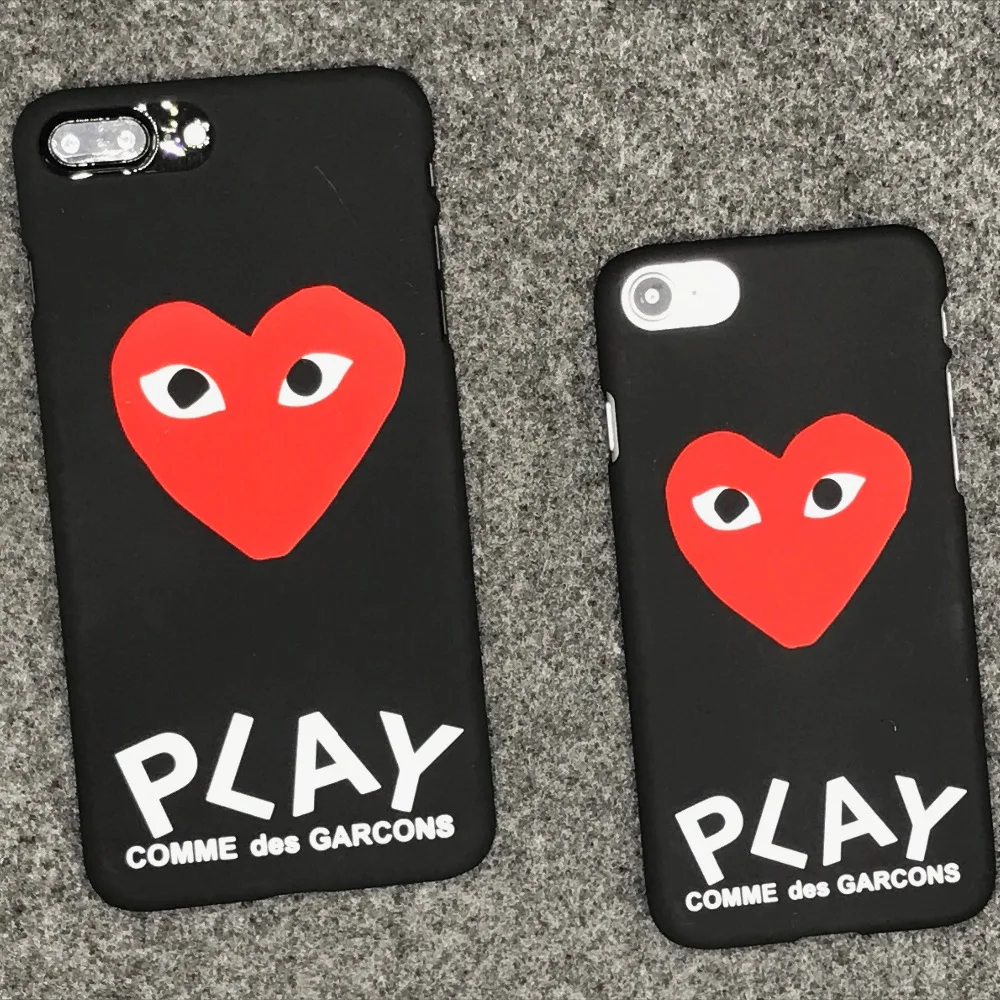 luxury brand cdg play matte protect cases for iphone 5s se 6s 6 7 8 plus x phone luxury brand cdg play matte protect cases for iphone 5s se 6s 6 7 8 plus x phone
