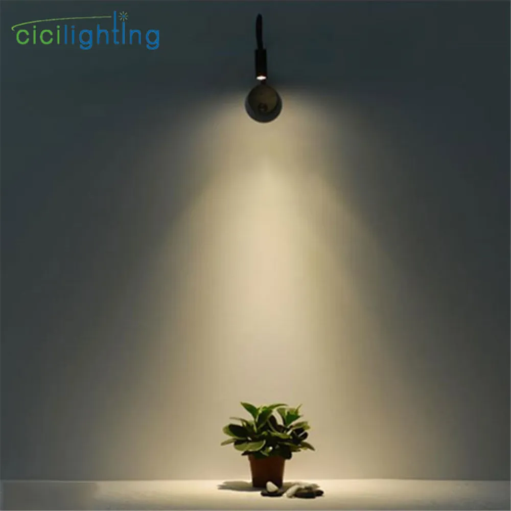 Modern Hardwired Flexible 3W Gooseneck Led Wall Light Sconce Lamp Lighting for Bedroom Reading luminaria Aluminum lighting