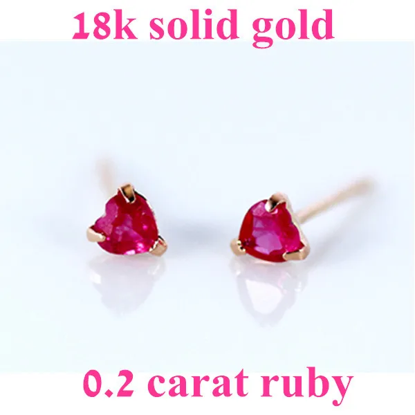 Aliexpress 0 2 Carat 18k Gold Natural Ruby Stud Earrings Aliexpress 0 2 Carat 18k Gold Natural Ruby Stud Earrings Women Red Gemstone Jewelry For Wedding From Reliable Suppliers