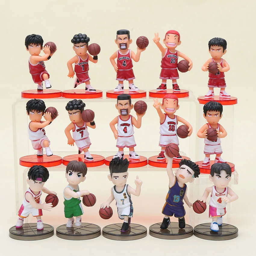 Экшн фигурки Slam Dunk 15 шт./компл. баскетбольные игрушки шанамичи сакураги рукава