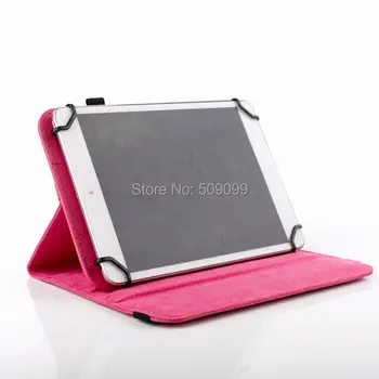 

200pcs/lot Free Shipping New Lychee Rotation Stand Universal PU Leather Case for 7 inch Tablet Multi color
