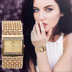 Модные прозрачные часы Bling для женщин Элитный бренд нержавеющая сталь часы браслет дамы кварцевые платье часы reloj mujer
