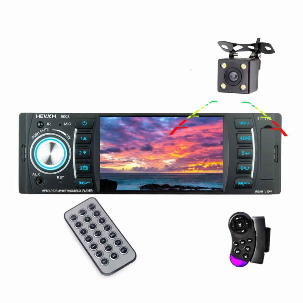 Fonwoon 4 1 &quotавтомобильное радио Bluetooth Din Кассетный рекордер AUX SD USB MP5 плеер авторадио