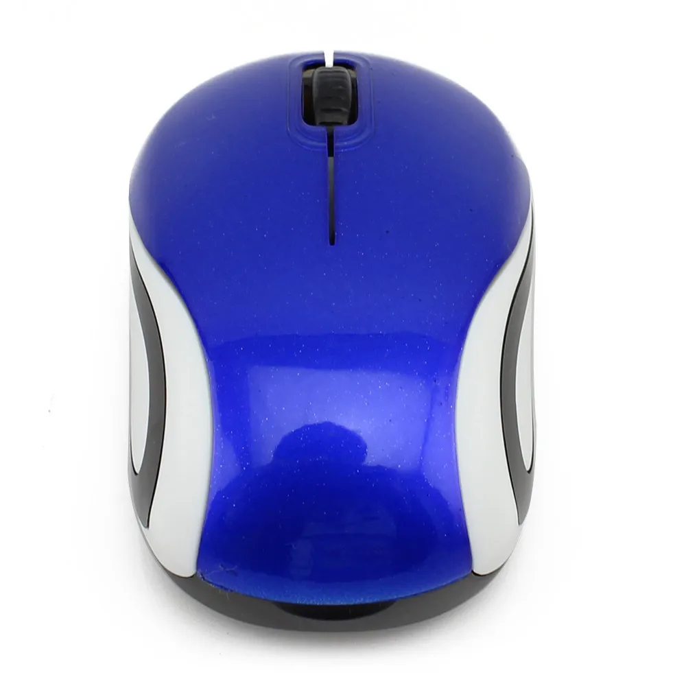 CHUYI, 3D мини беспроводная мышь, Детская компьютерная игровая маленькая мышь, 1600 dpi, оптическая USB мышь для ПК, ноутбука, подарок, Лидер продаж - Цвет: Синий