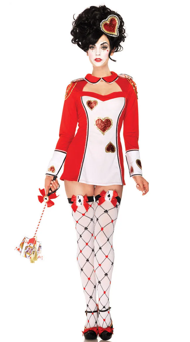 New Style Sexy Cosplay Circus Costume Dress Halloween Clowns Fancy Dress Cosplay Circus Costume