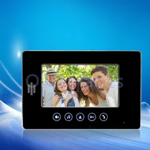 7 ”monitor de color video de la puerta de intercomunicación teléfono con teclado táctil sin IR de visión nocturna cámara de intercomunicación timbre video sistema
