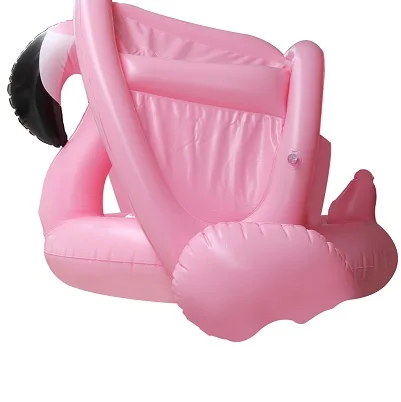 YUYU надувной круг для плавания с фламинго, детский надувной круг для бассейна с единорогом, Детский круг для плавания с лебедем, игрушки для бассейна, плавательный бассейн - Цвет: Flamingo awning
