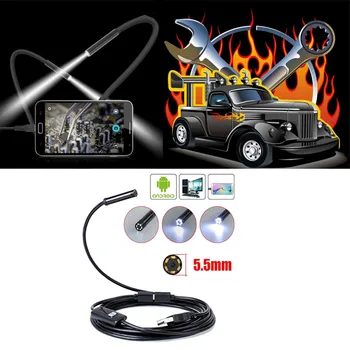 

5.5/7/8MM Lens 1M To 10M Cable Android Endoscope Camera Waterproof Borescopes Camera For Android Phone PC Endoscopy Mini Camera
