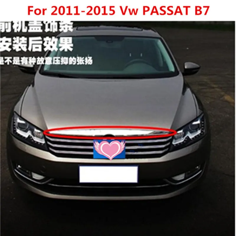 

ABS Chrome Front Grille Around Trim Racing Grills Trim For 2011-2015 Vw PASSAT B7