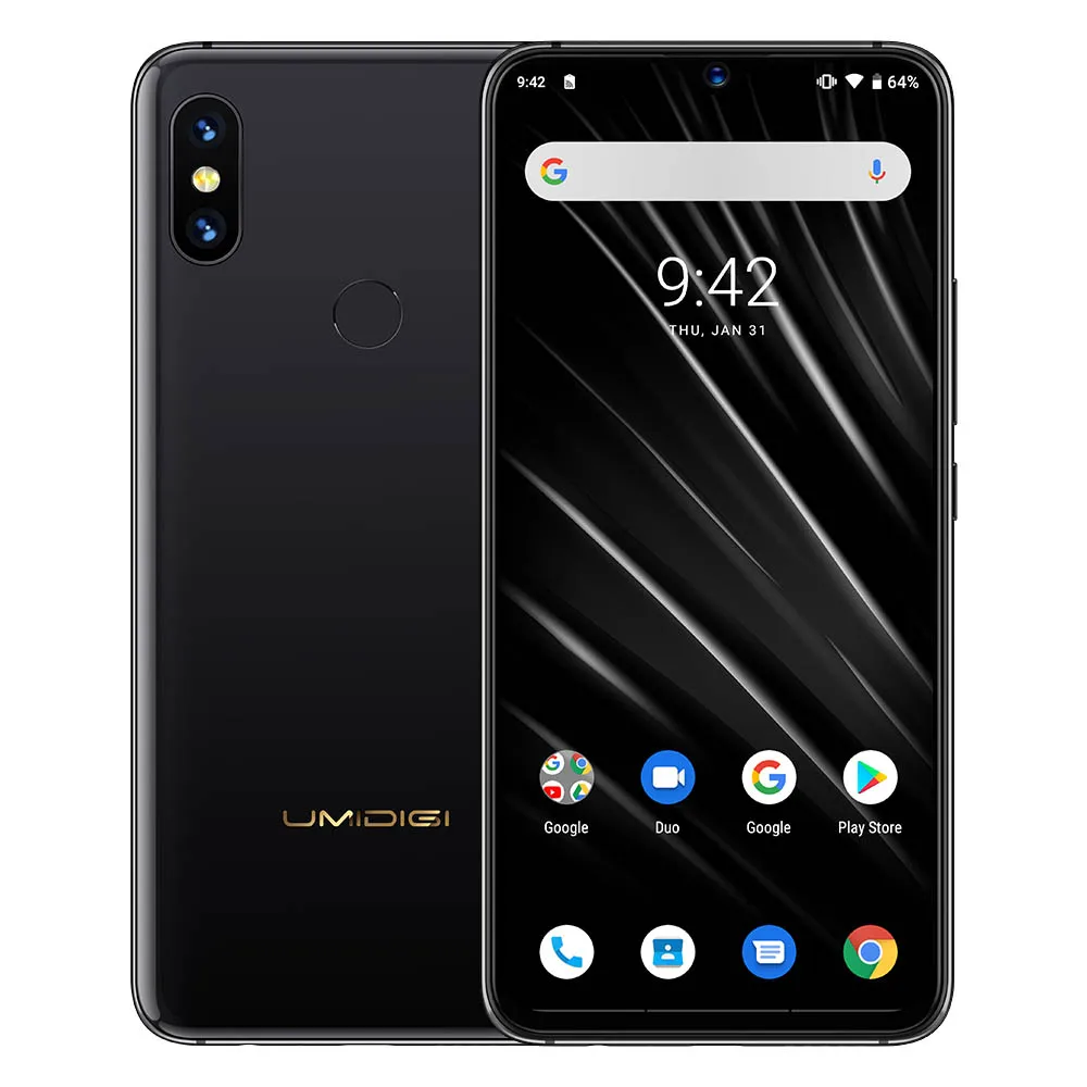 UMIDIGI S3 PRO Android 9,0 Global Dual 4G мобильный телефон 128 ГБ 6 ГБ 5150 мАч 6," смартфон 48MP+ 12MP+ 20MP супер камера мобильный телефон - Цвет: Ceramic Black