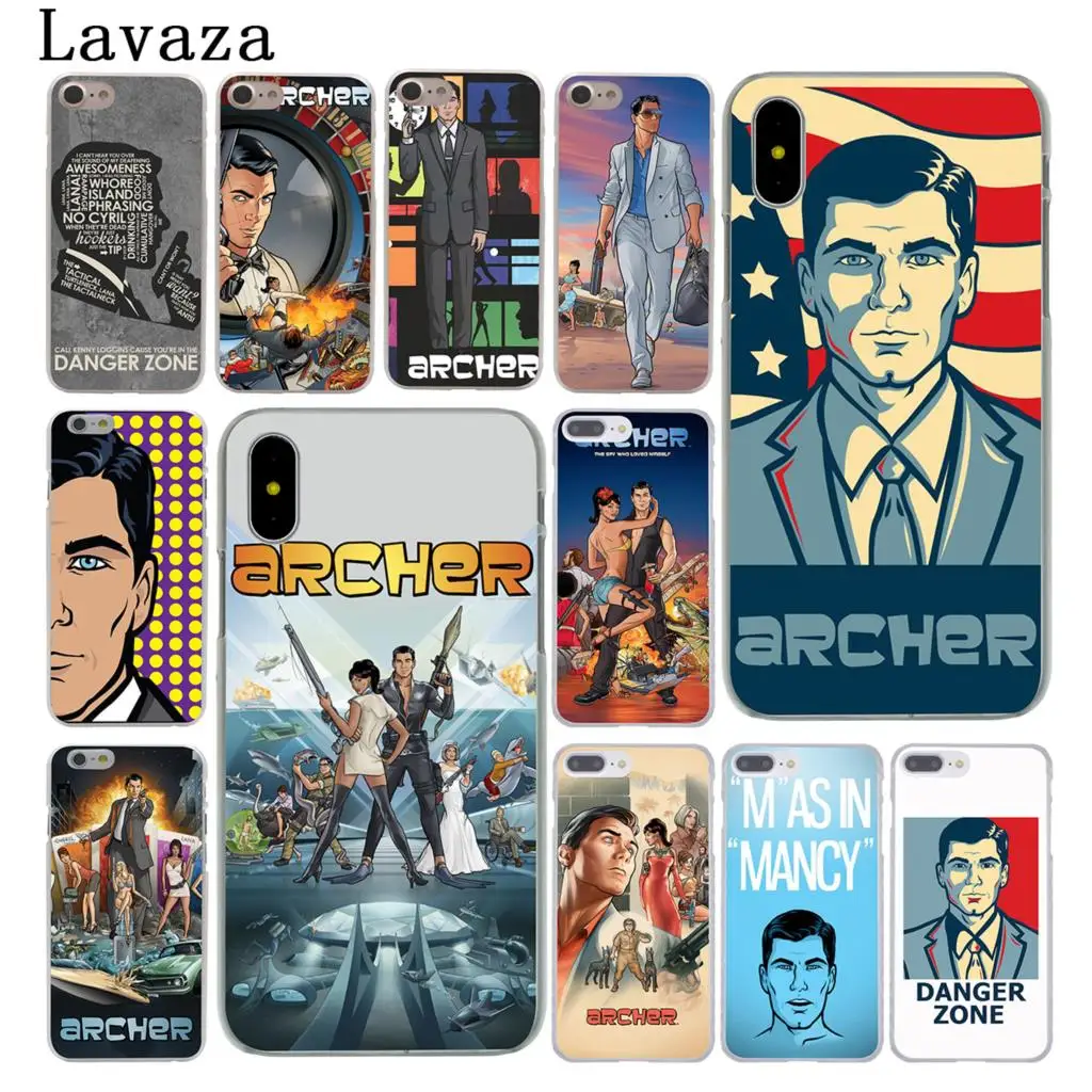 

Lavaza Archer Poster Hard Case Shell for Apple iPhone 6 6s 7 8 Plus 4 4S 5 5S SE 5C for iPhone XS Max XR Cases