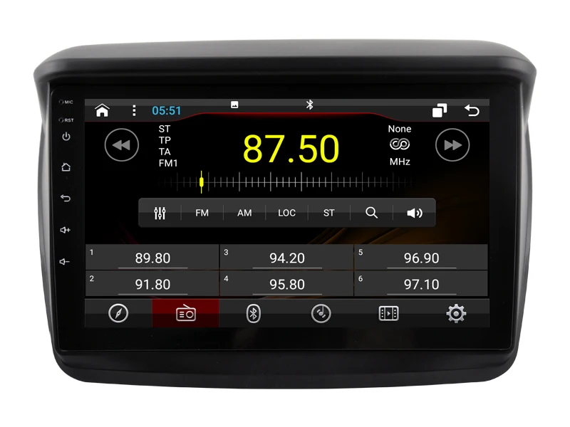 Sale 32GB rom 8 cores Android 8.1.2 car GPS for Mitsubishi PAJERO SPORT touch screen radio DSP stereo navigation carplay multimedia 1