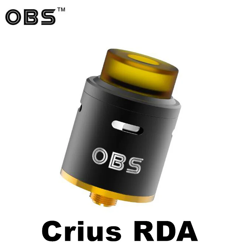 

Authentic OBS Crius RDA Innovative Dual Coils Build Tank Vaporizer Atomizer